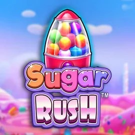 Sugar Rush online game logo by Pragmatic Play on bolcasino.eu.com